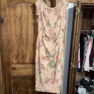 Adrianna Papell Floral Print Sleeveless Dress